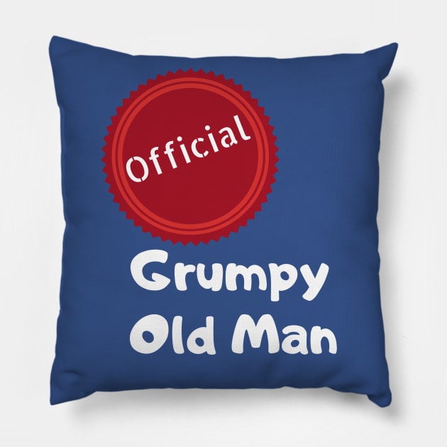 Official Grumpy Old Man Pillow by Comic Dzyns