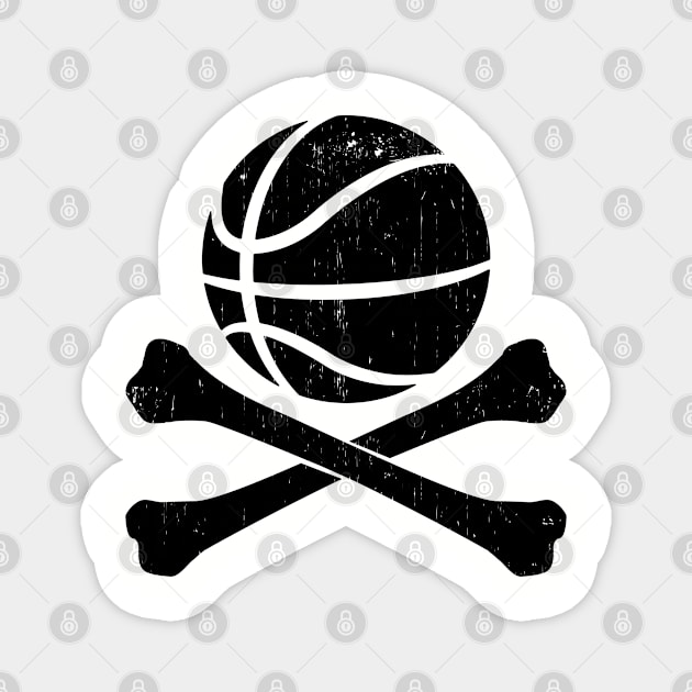 BASKETBALL JOLLY ROGER streetball Magnet by ROBZILLANYC