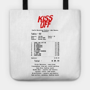 Kiss Off - Retro Receipt Design Tote