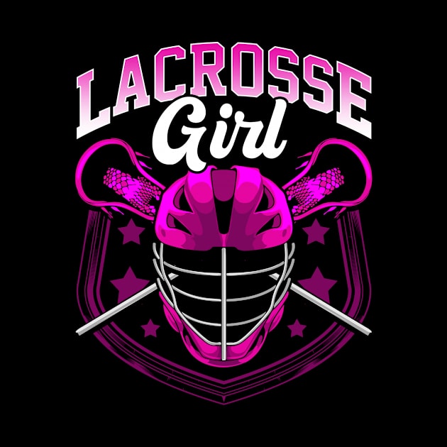 Lacrosse Girl Women Cute Lacrosse Gift Design by Dr_Squirrel