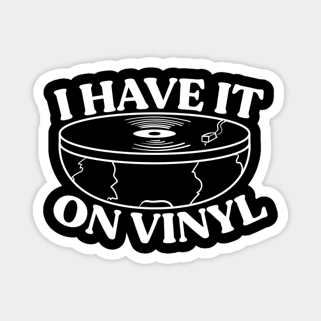 Vinyl Lovers Gift Idea, Vinyl Records Magnet by dconciente