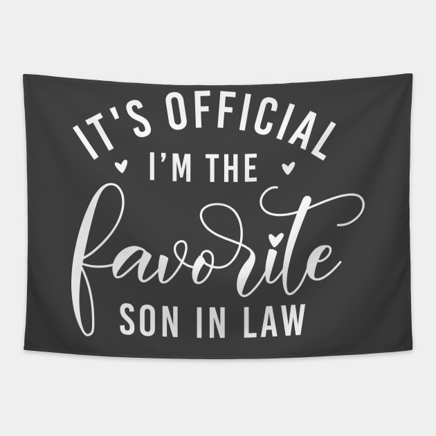 My Son In Law Is My Favorite Child Funny Family Humor Groovy Tapestry by Rosemat