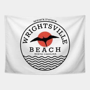 Wrightsville Beach, NC Summertime Vacationing Seagull Sunrise Tapestry