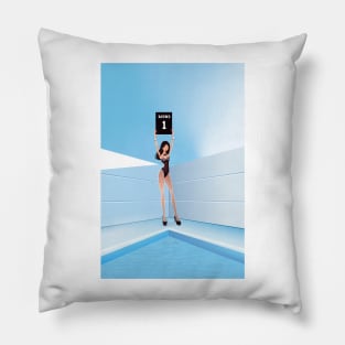 Fashion drawings: Boxing advertiser model Pillow