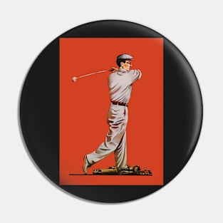 1911 Golf Watercolour Pin