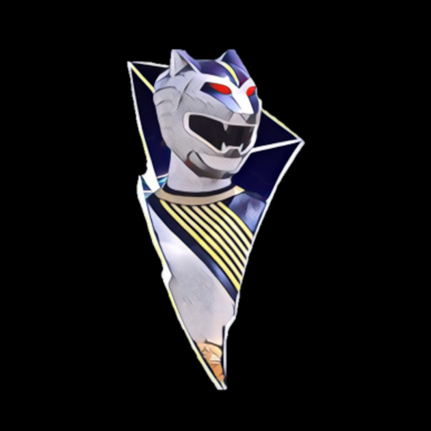 Silver Lunar Wolf Ranger Lightning Bolt - Power Rangers - Phone Case