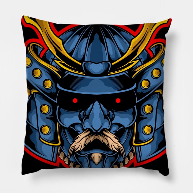 SAMURAI WARIOR Pillow by sugiartoss_