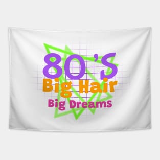 1980 RETRO Big Hair Big Dreams Tapestry