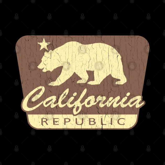 California Republic (vintage park style) by robotface