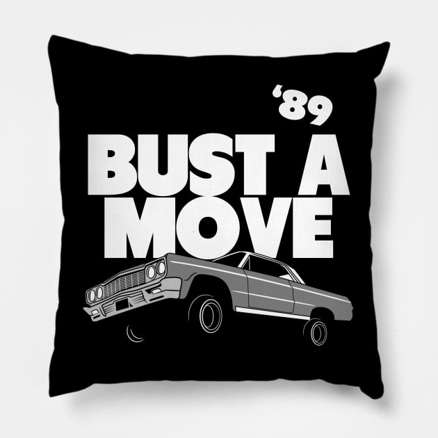 West Coast Hip Hop 1989 Pillow by funandgames