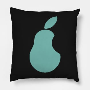 Iconic Pear Brand Green Pillow