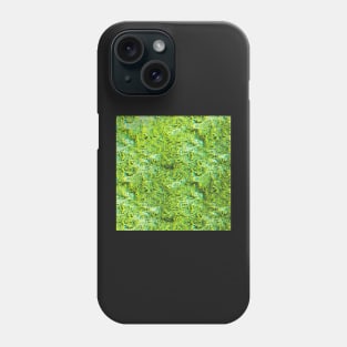 glitch design green Phone Case