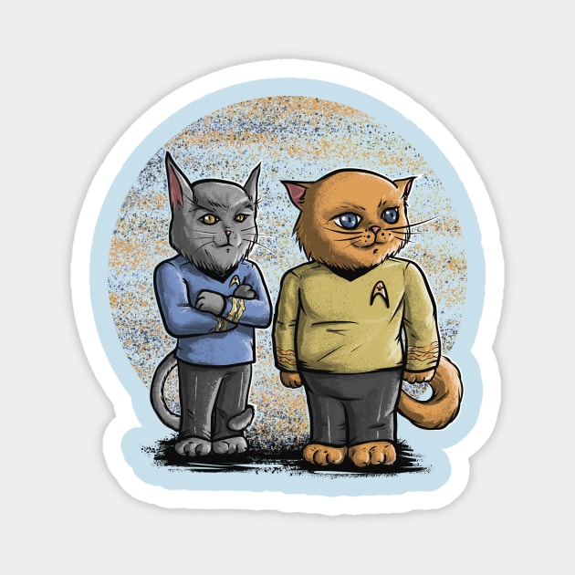 Cats Trek Magnet by LivMat