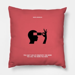 Creativity Maya Angelou Quotes Pillow