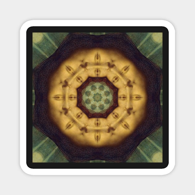 Mandalisa Kaleidoscope Pattern (Seamless) 17 Magnet by Swabcraft