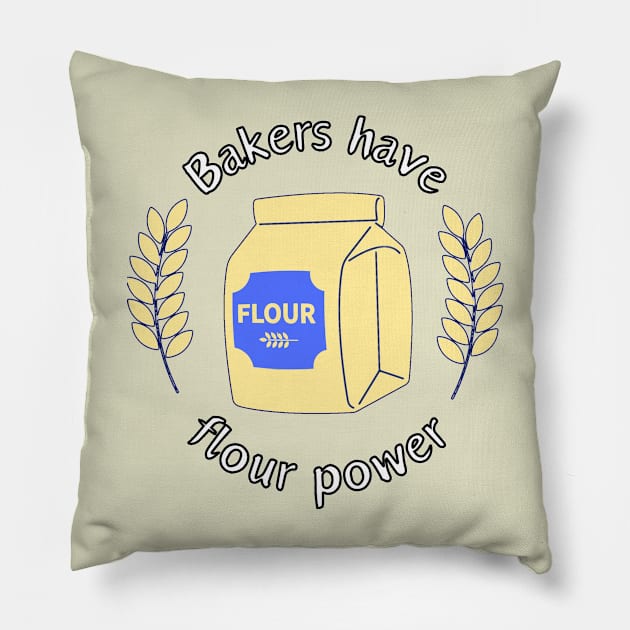 Flour power Pillow by justNickoli