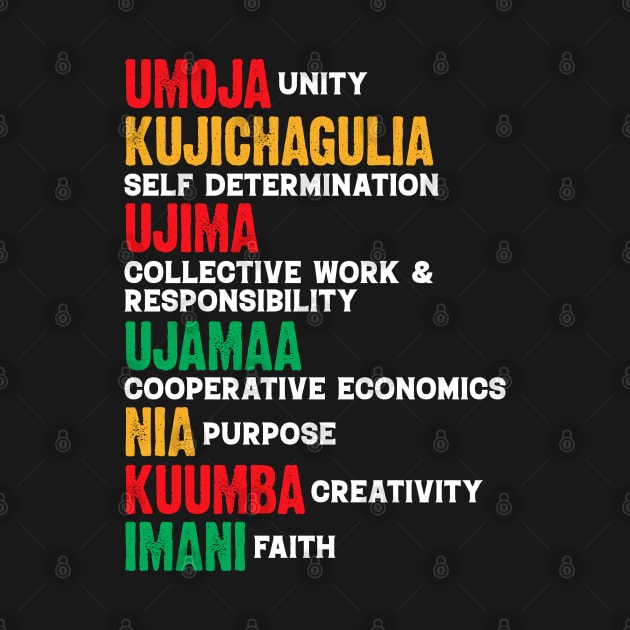 The Principles of Kwanzaa by UrbanLifeApparel