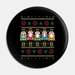 Nutcracker Ugly Christmas Sweater Pin