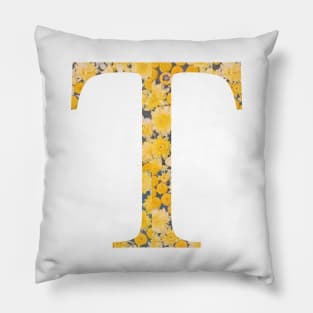 Tau Sorority Sunflower Sticker Pillow