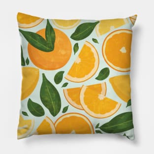 Summery Citrus Mood / Mint Splash Pillow