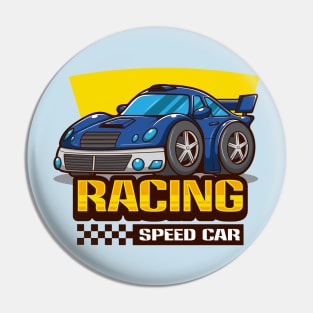 Mini Racing Speed Car Pin