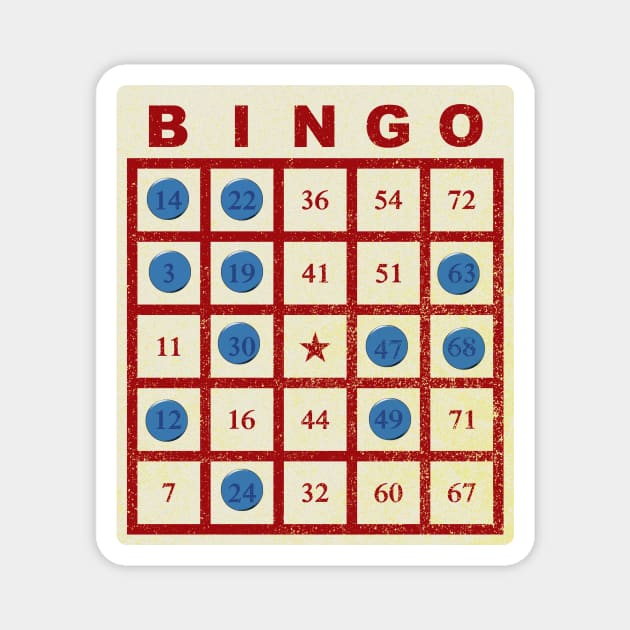 Bingo Card Magnet by GloopTrekker Select