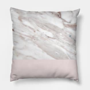 Blush and taupe marble Pillow