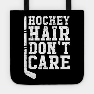 Hockey hair don't care Tote