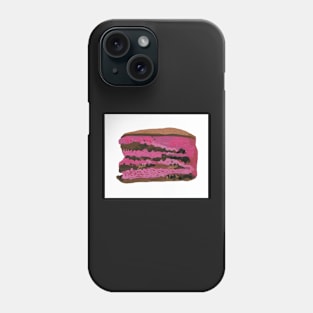 Pink & Chocolate velvet cake Phone Case