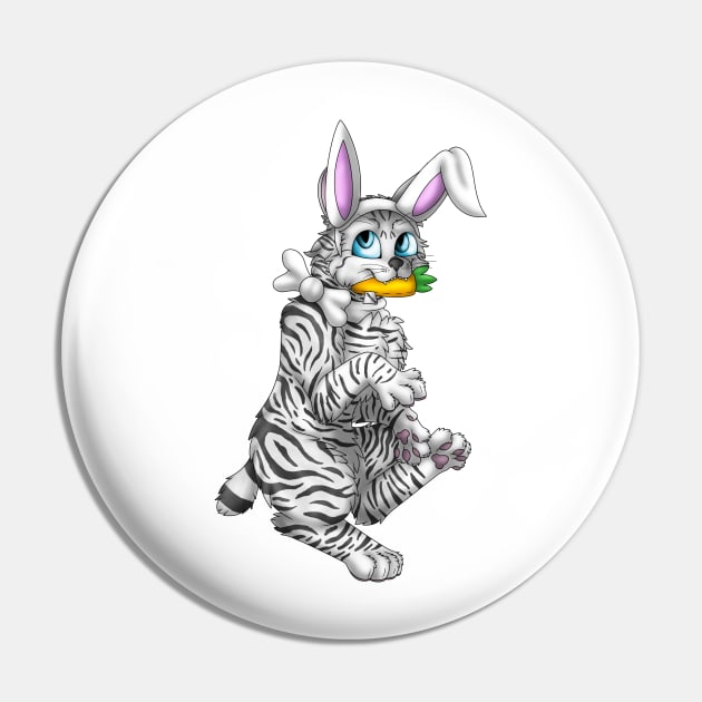 Bobtail BunnyCat: Silver Tabby (White) Pin by spyroid101
