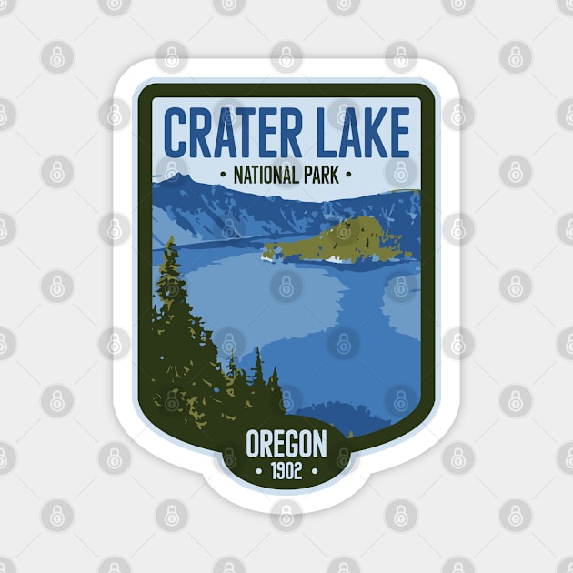 Crater Lake National Park Magnet by deadright