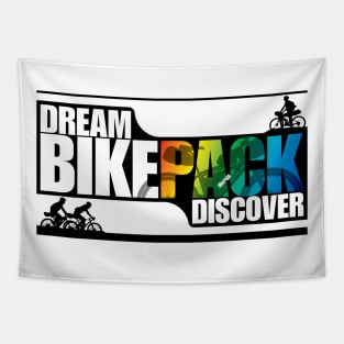 Dream Bikepack Discover Gradient on Light Color Tapestry