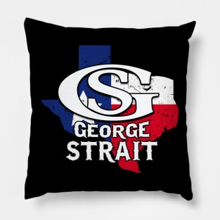 George Strait Texas (front and back) Pillow