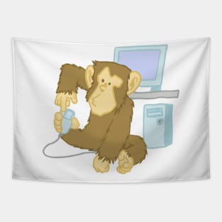 Asplenia Studios Academic Chimps: The Code Monkey Tapestry