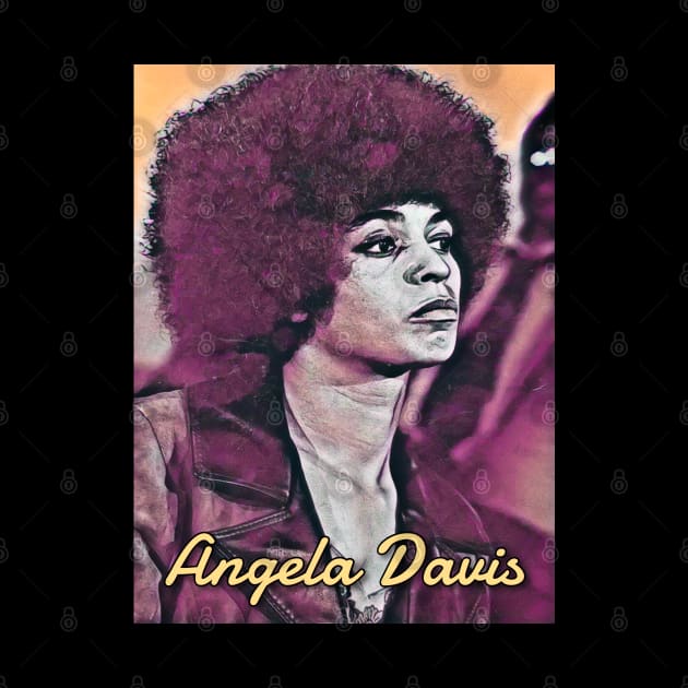 Angela Davis (O) by BlackOzean