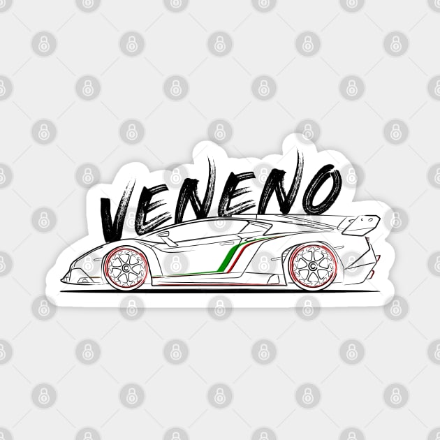 Lambo Veneno Magnet by turboosted