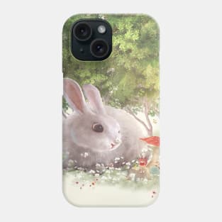 Bunny Flowers Phone Case