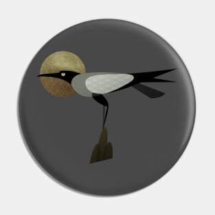 art deco crow Pin