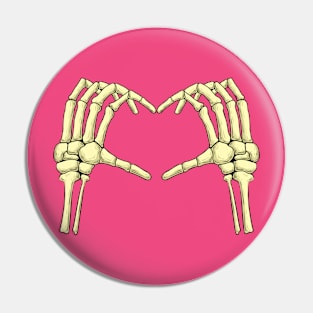 love skeleton Pin