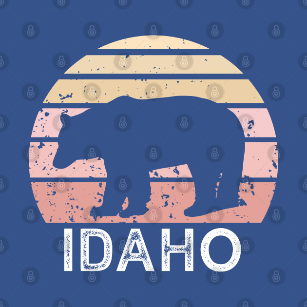 Discover Idaho Retro Bear - Idaho - T-Shirt