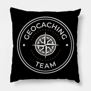 Geocaching team logo round Pillow