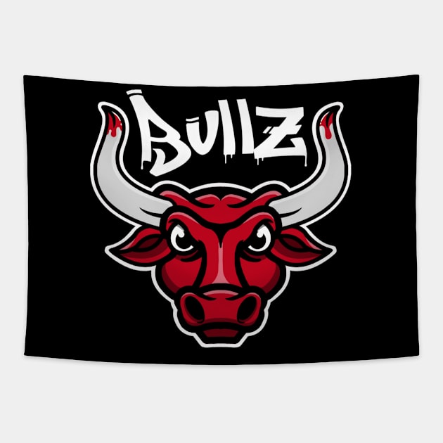 Chicago Bulls Tapestry by GarryDeanArt