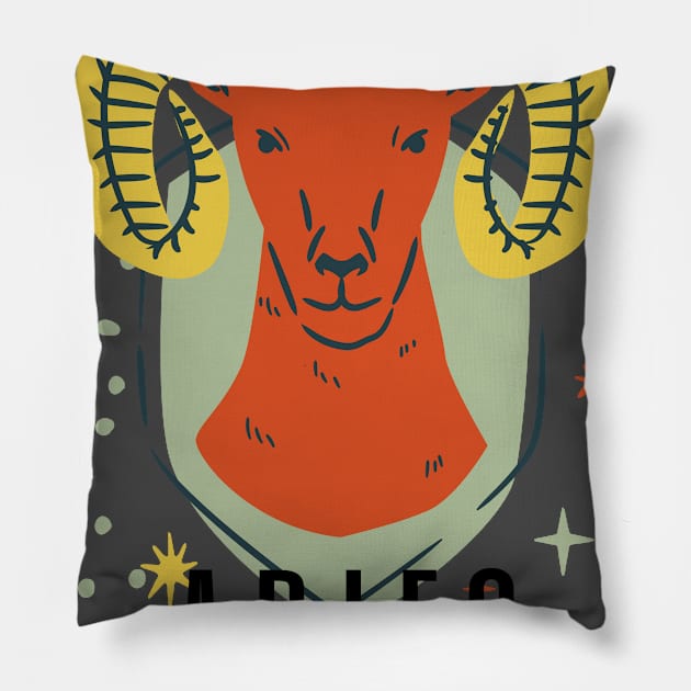 ARIES Pillow by EXUBERANT DESIGN