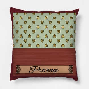 Provence traditionnal colors and pattern Pillow