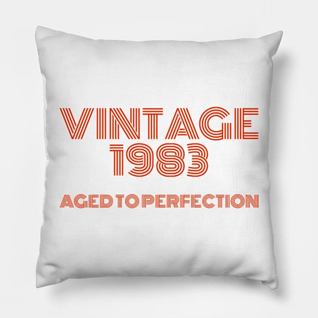 Vintage 1983 Aged to perfection. Pillow by MadebyTigger