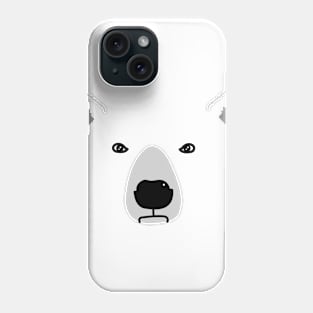 Polar Bear FaceMS Phone Case