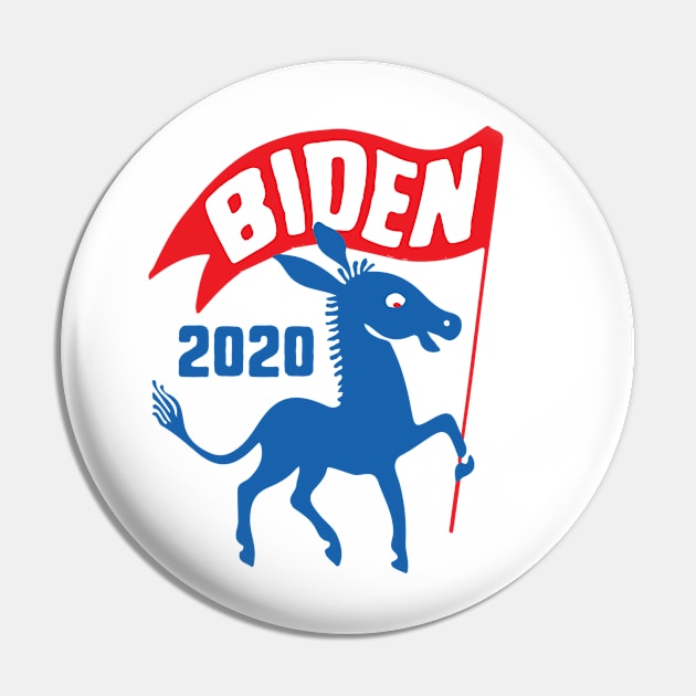 Biden 2020 Democrat Nominee - Biden Flag Democrat Donkey Pin by andzoo