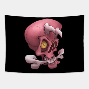 bone skull Tapestry