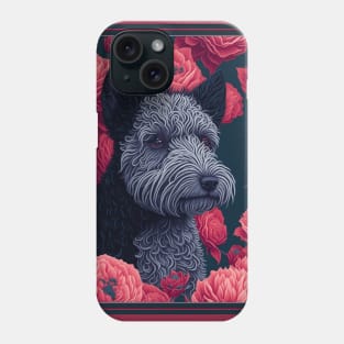 Рumi dog. Style vector (red version 2 pumi dog) Phone Case