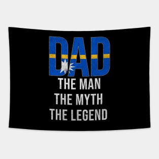 Nauruan Dad The Man The Myth The Legend - Gift for Nauruan Dad With Roots From Nauruan Tapestry